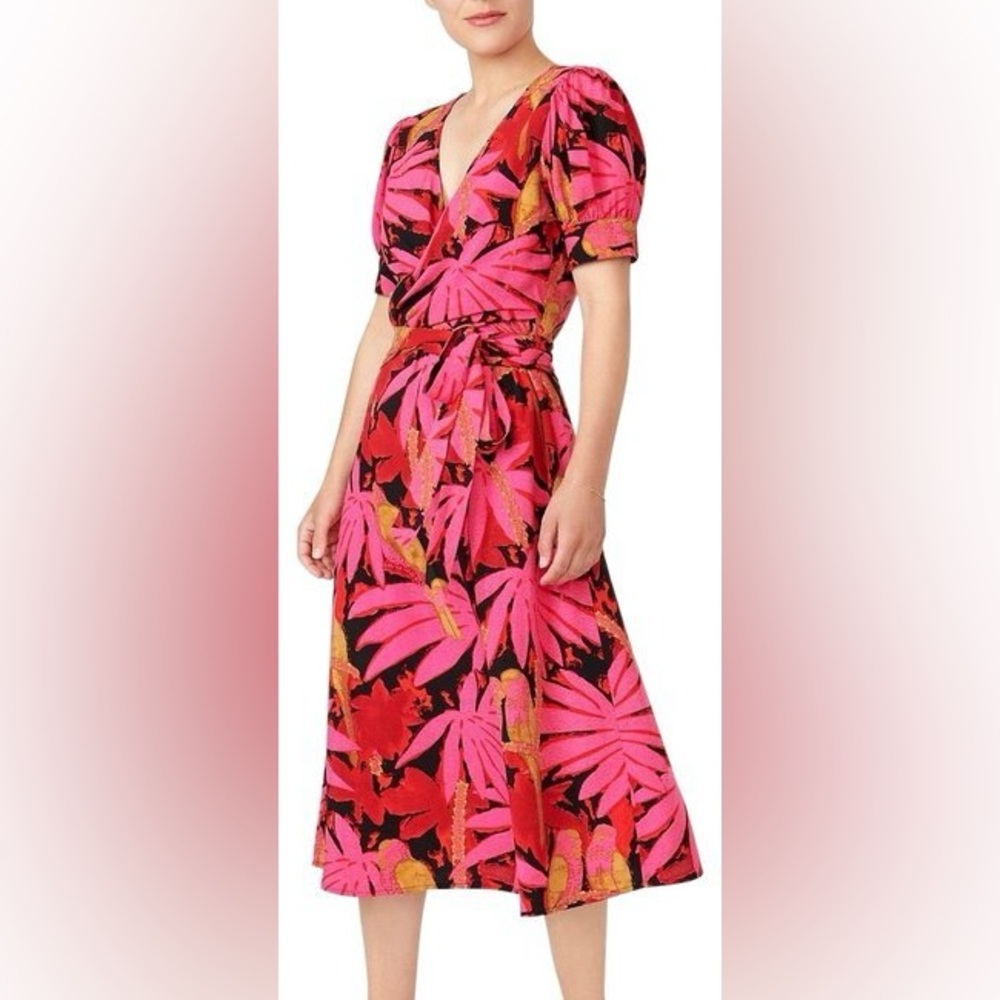 NWT faux wrap JCrew palm dress